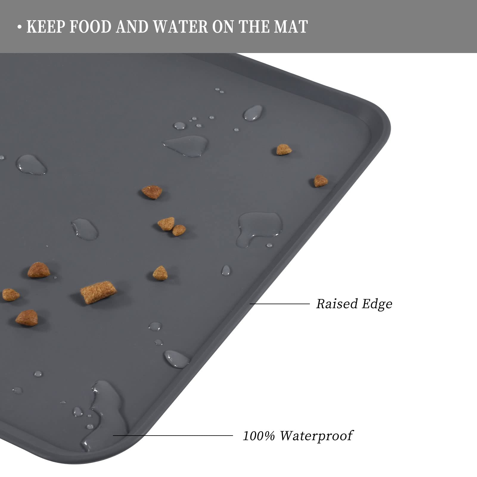 Reopet tapis alimentaire 28x18, facile a nettoyer et durable.