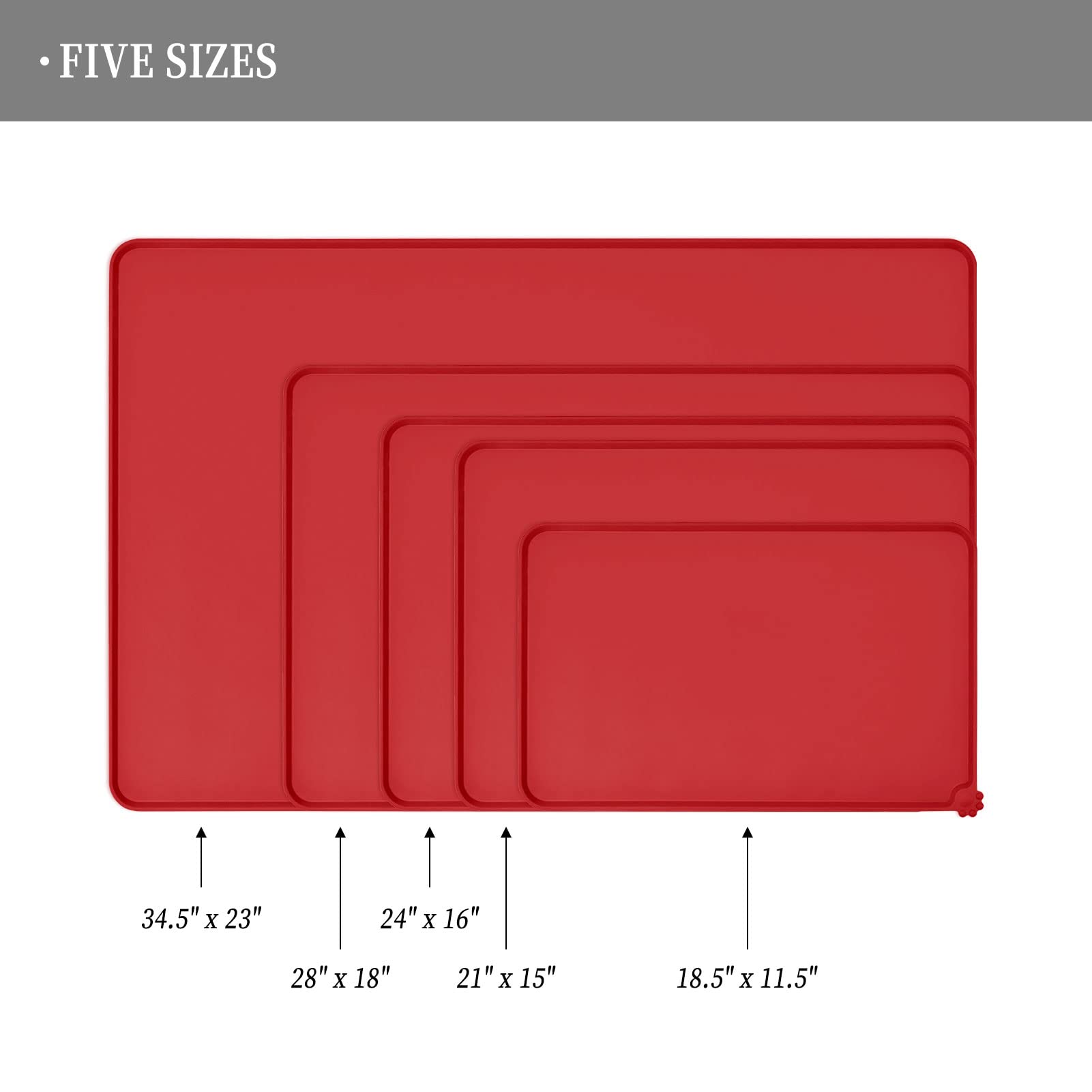 Tapis en silicone alimentaire Reopet anti-glisse pour repas stables.