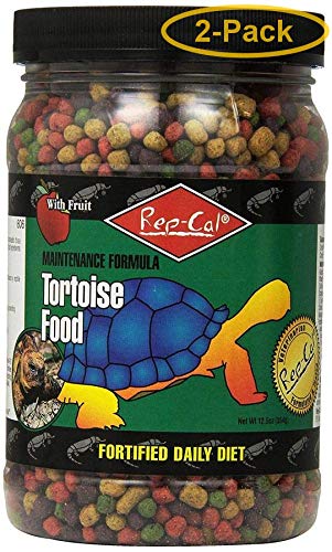 Rep-Cal Alimentation tortue, sac de 2 x 12,5 oz, nutrition complète pour croissance et santé.