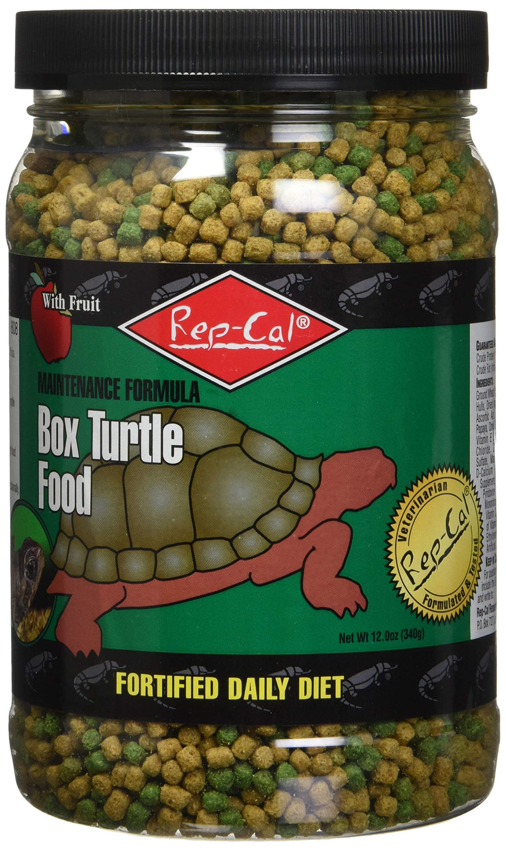 Rep-Cal tortue-boîte nourriture: ingrédients naturels pour une alimentation équilibrée.