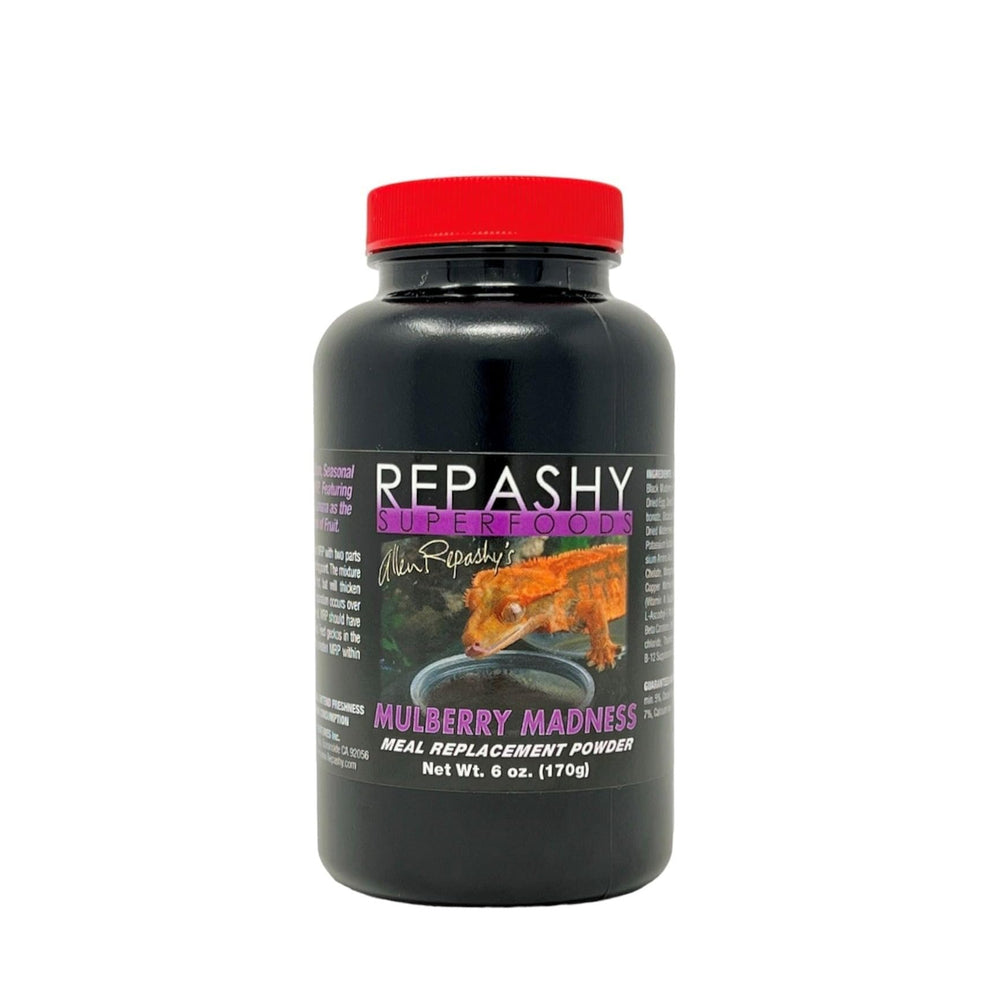 Repashy Folie du mûrier pour geckos à crête — flacon, alimentation protéinée et fruitée.