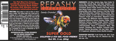 Repashy Super Gold : gel alimentaire servi dans l’aquarium, soutien nutritif pour Goldfish et Koi.