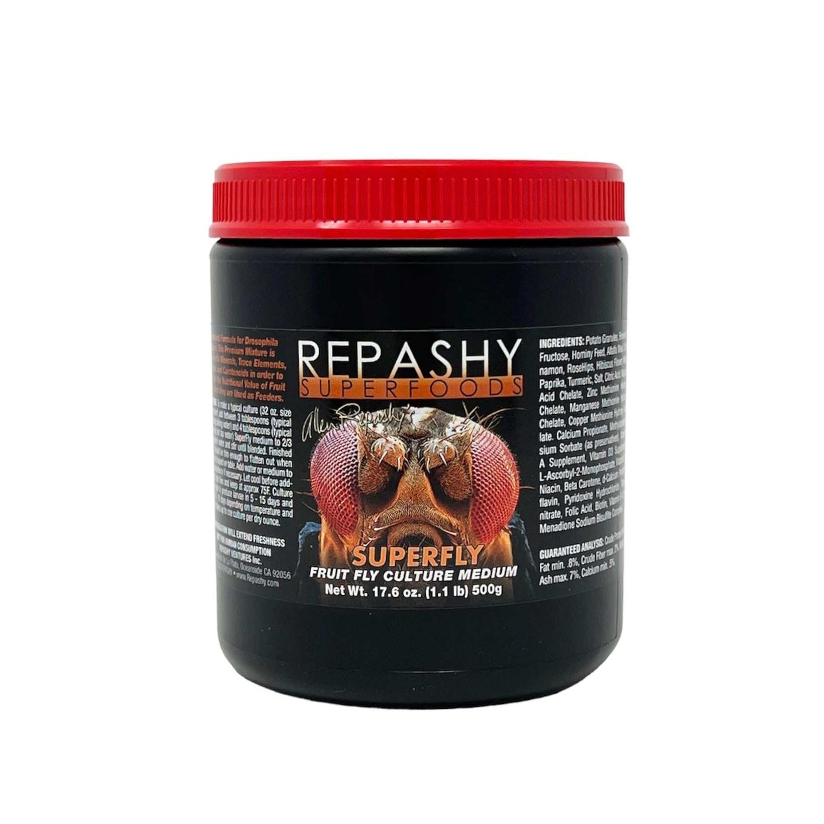 Repashy SuperFly culture media, bocal prêt à nourrir drosophiles pour insectivores