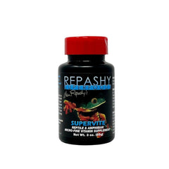 Repashy SuperVite, poudre vitaminée micro-fine, soutient la nutrition des reptiles et amphibiens.