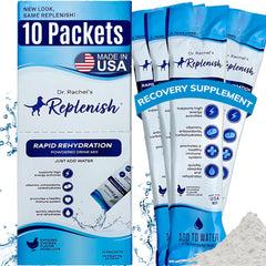 Replenish chien hydratation sachet – réhydratation rapide et pratique.