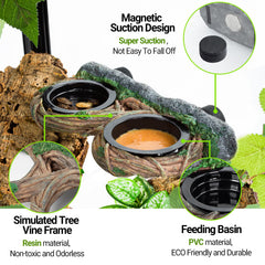 REPTI ZOO bol d’eau pour reptile, pratique et stable.