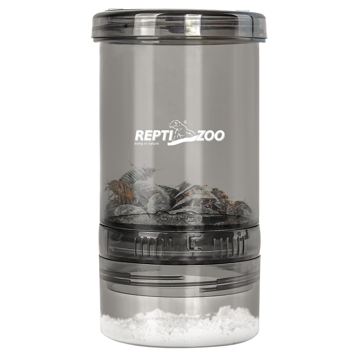 REPTI ZOO Mixer: boîte transparente pour observer les grillons et doser le mélange.