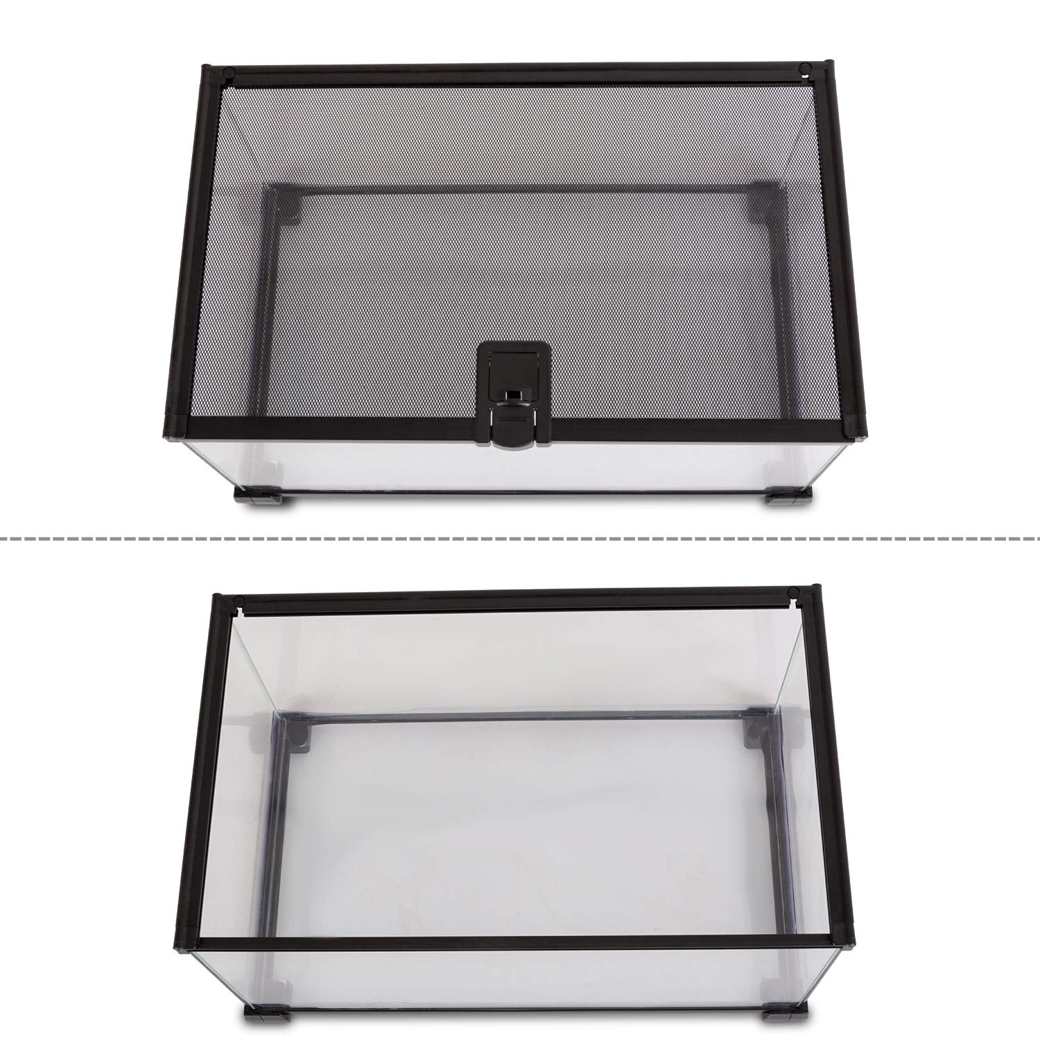 REPTI ZOO plateau PVC transparent pour eau et substrat.