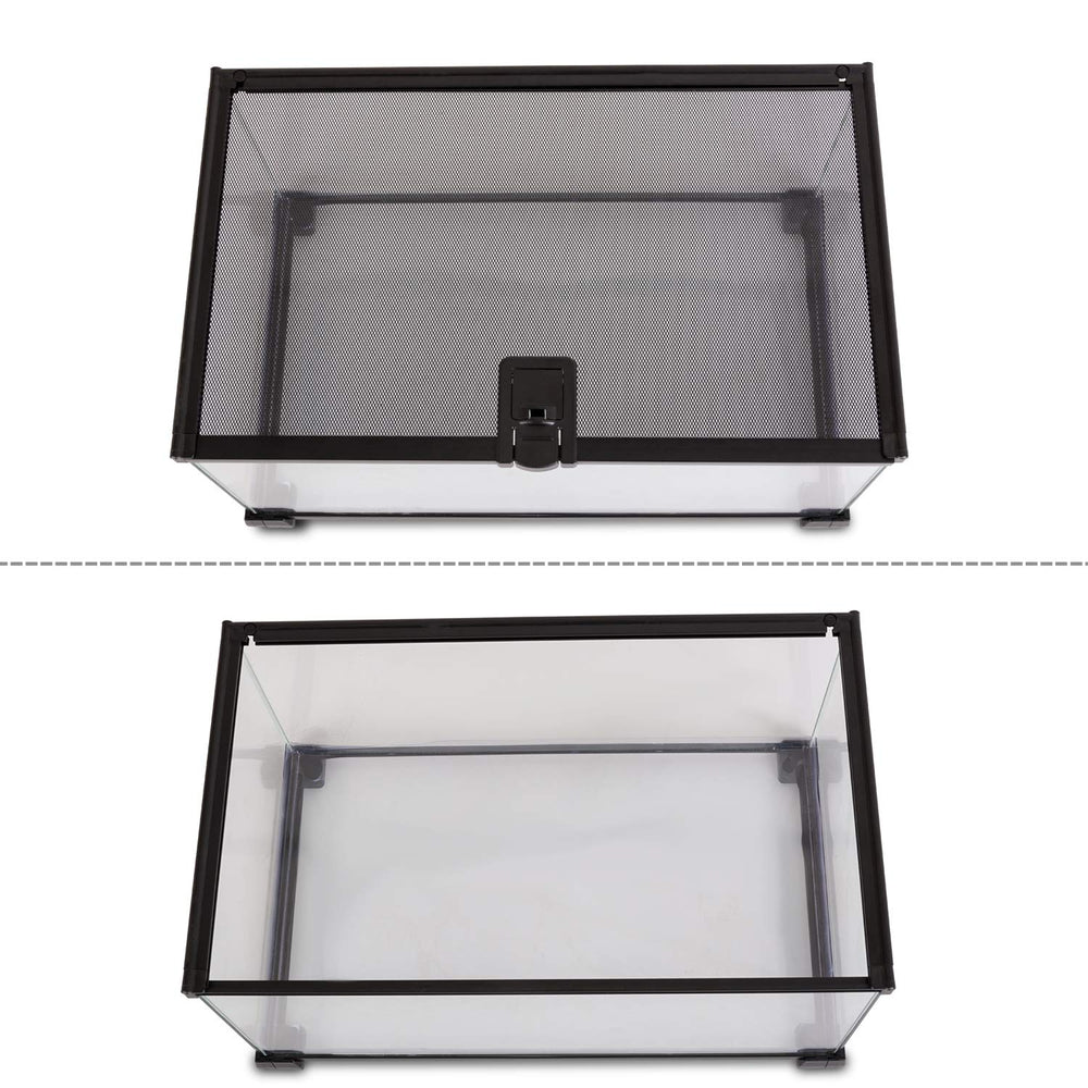 REPTI ZOO plateau PVC transparent pour eau et substrat.