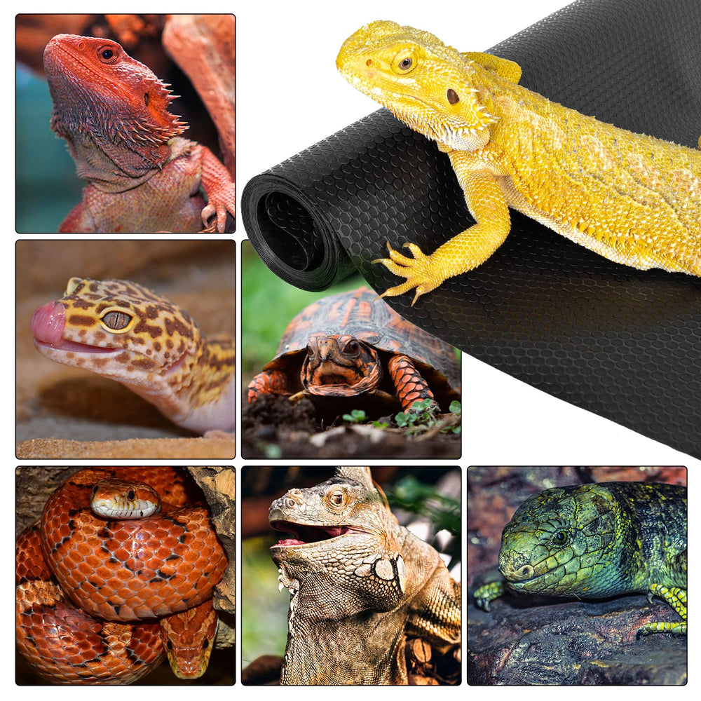 REPTI ZOO tapis substrat non absorbant, retient moins les déchets visibles.