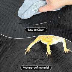 REPTI ZOO tapis découpable, s'adapte à toutes les tailles de terrarium.