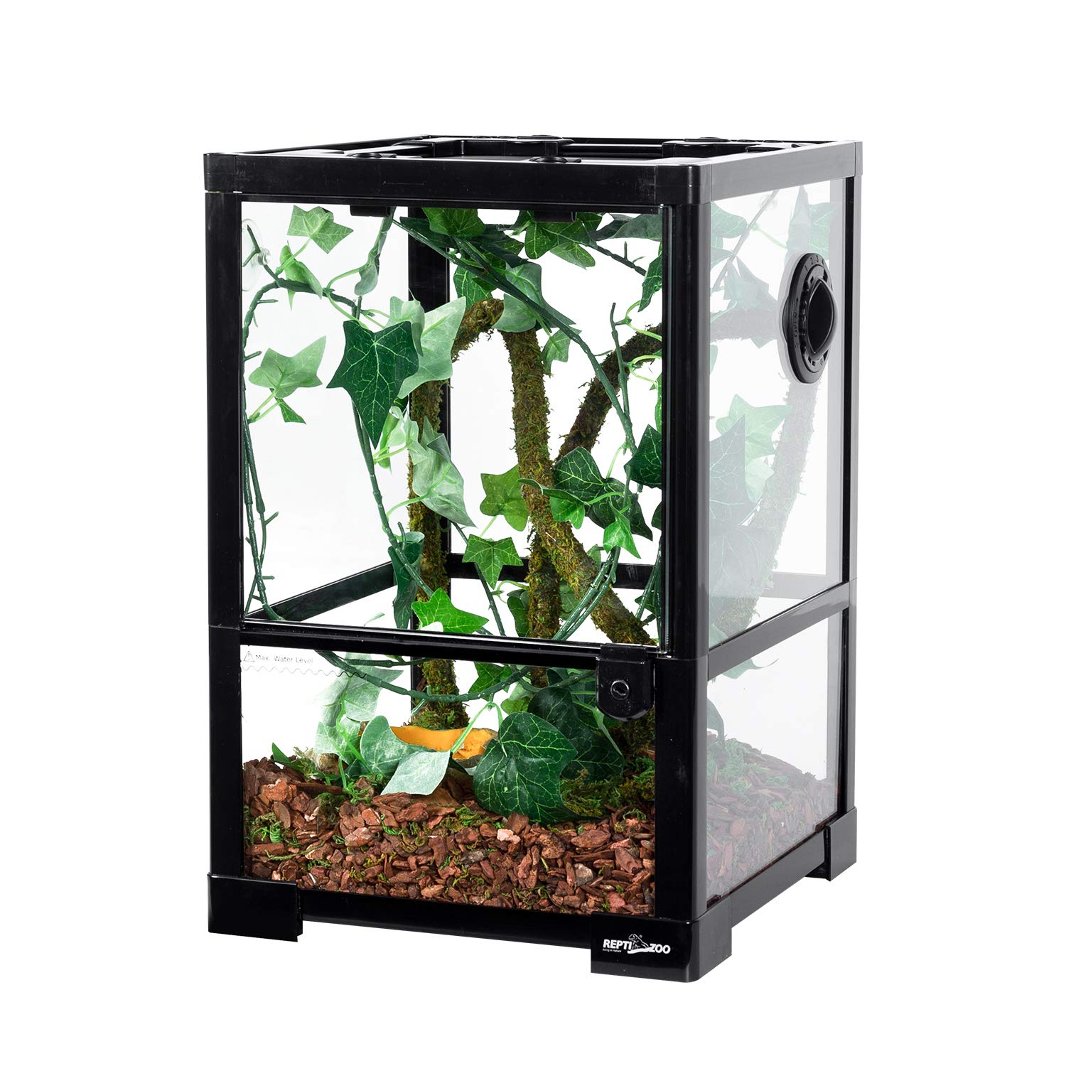 Terrarium REPTI ZOO Amphibien 10 galons avec vue panoramique pour observation facile