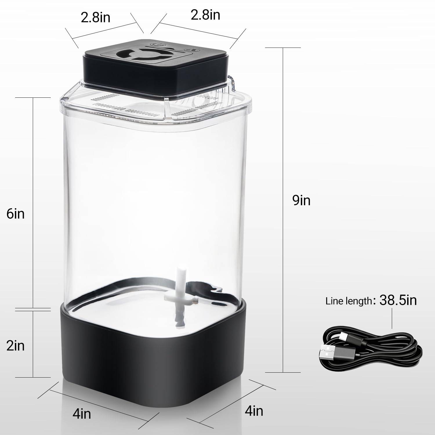 Terrarium REPTI ZOO avec éclairage LED et ventilation détachable.