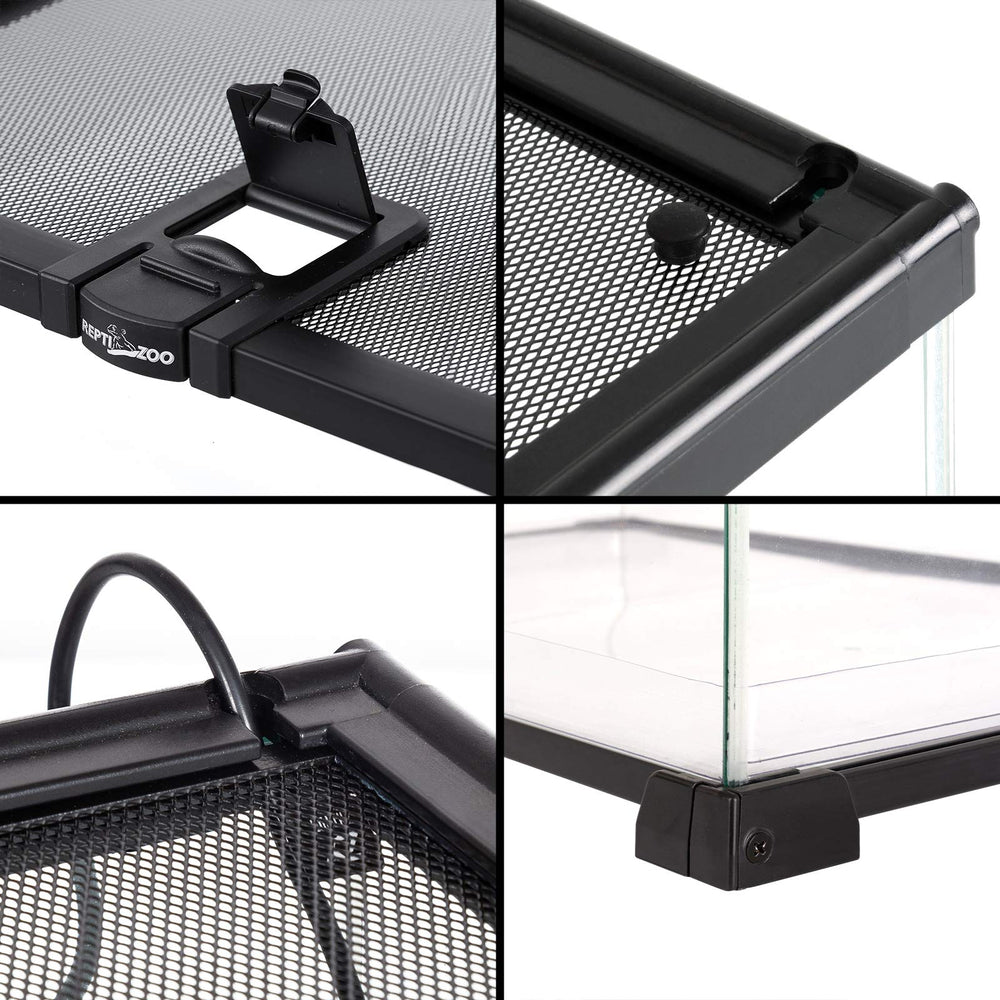 REPTI ZOO Plateau PVC base - substrats humides faciles à nettoyer.