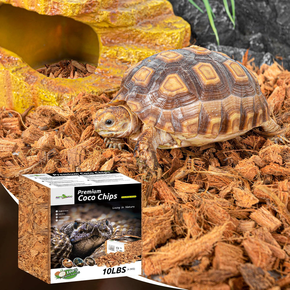 Substrat coco REPTI ZOO facile à étaler et entretenir.