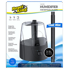 Brumisateur ReptiKing avec réservoir 3,5 L prêt pour terrarium et tente de culture.