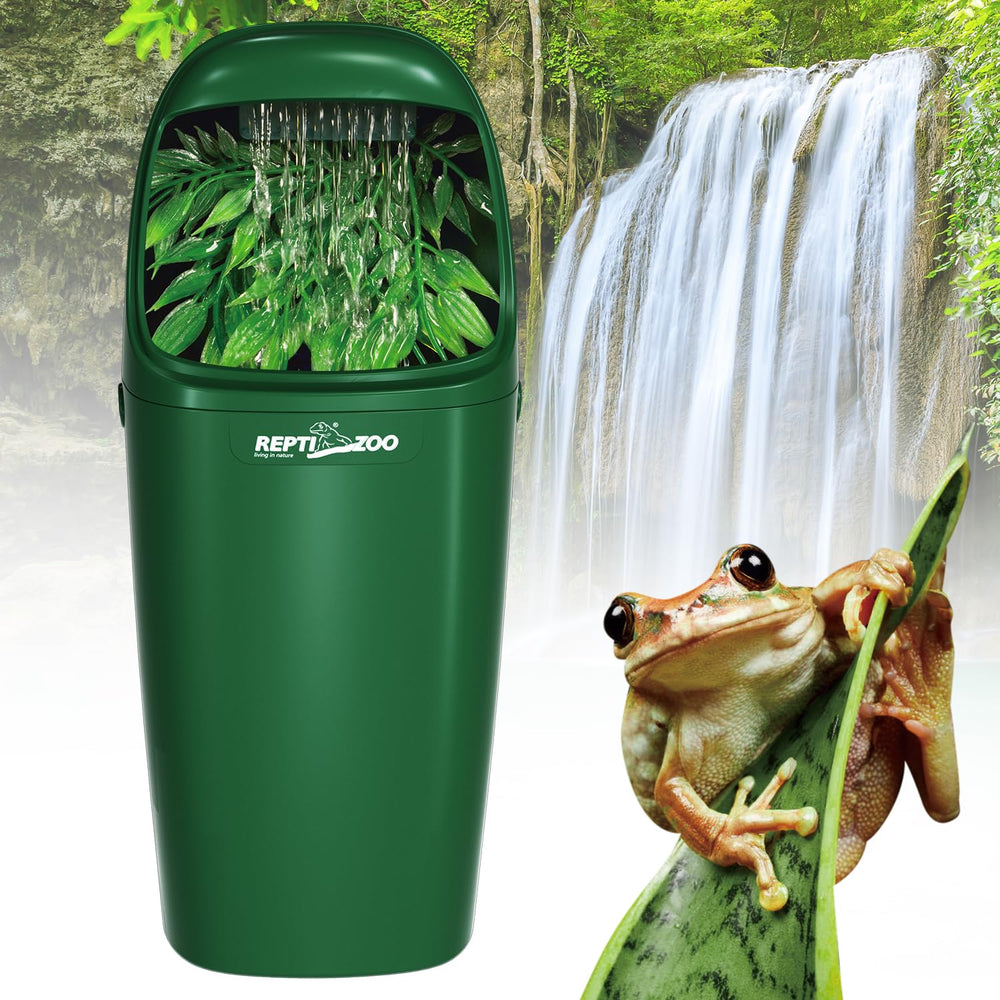 Fontaine REPTIZOO pour reptile avec débit constant et hydratation naturelle.