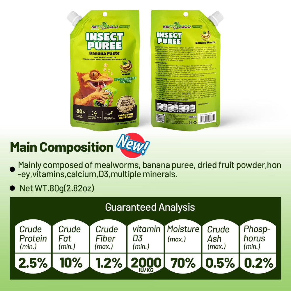 REPTIZOO FRIENDLY bocal pratique, rangement et service simples pour les repas.