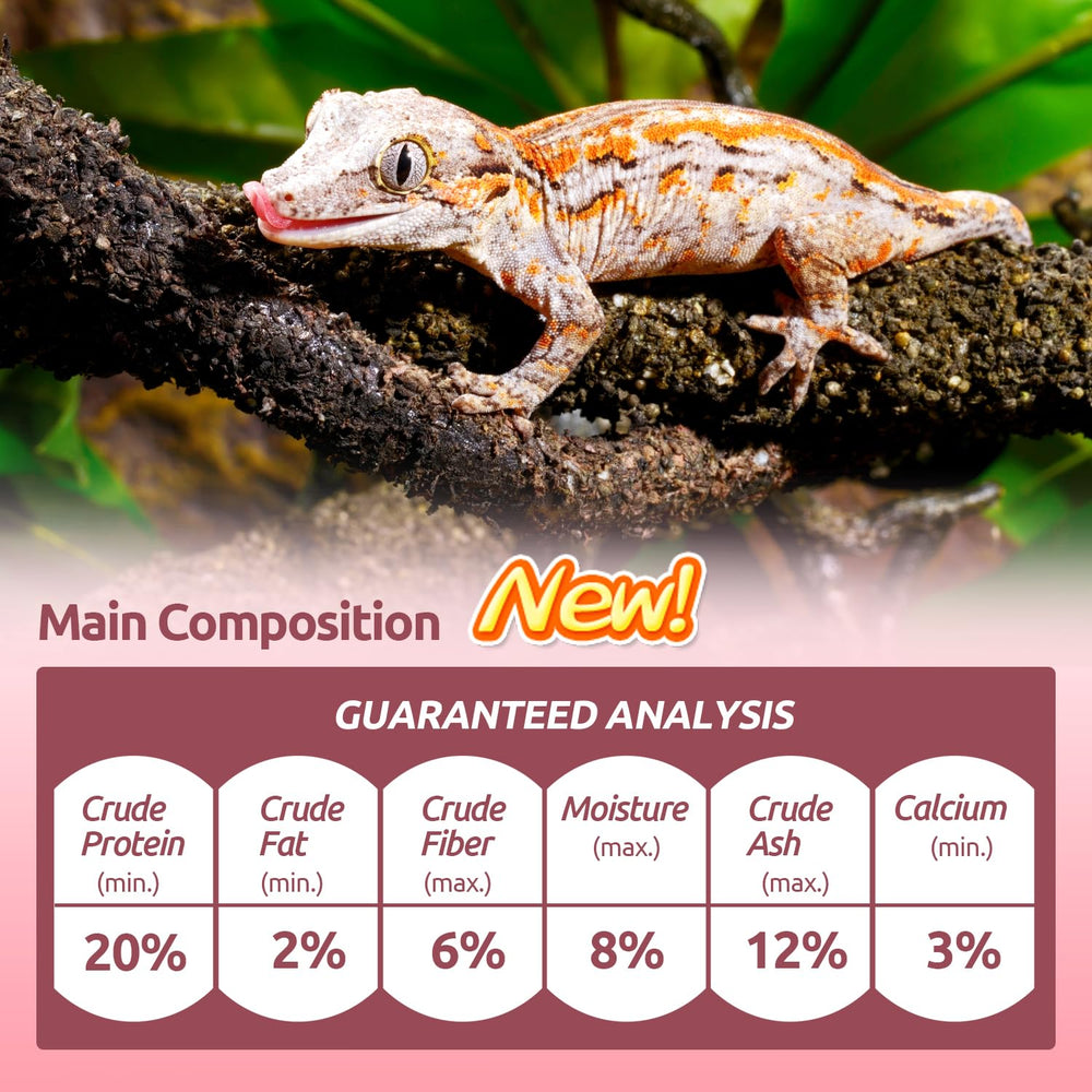 REPTIZOO FRIENDLY Gecko Food portion de 56 g, pratique pour les repas quotidiens.