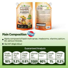 REPTIZOO FRIENDLY ingrédients-insectes-frais, apportant des nutriments variés pour l’animal