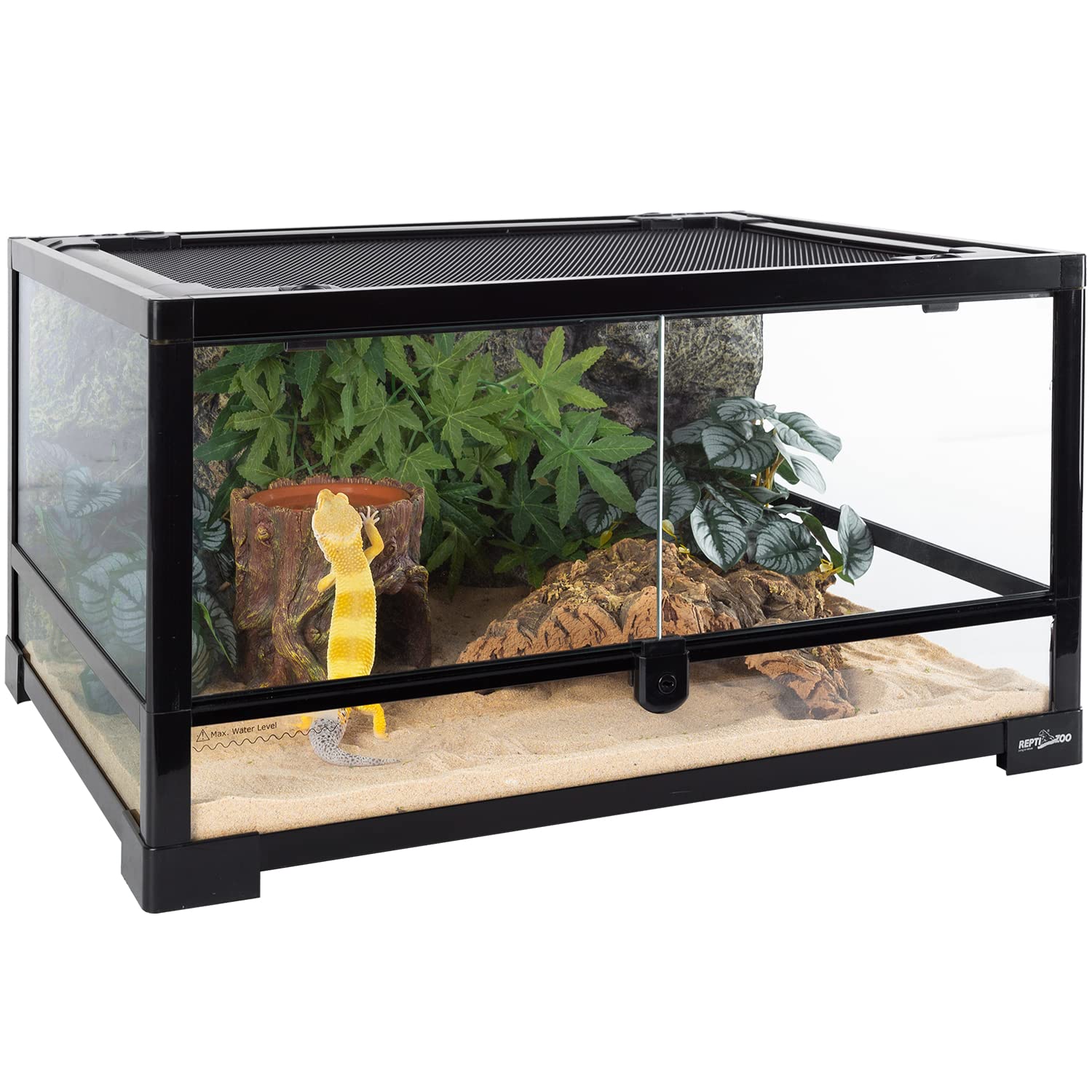 REPTIZOO-habitat-preta-installer: installation rapide dans le terrarium.