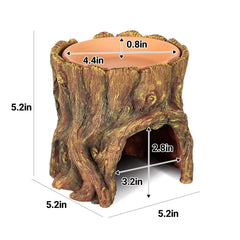 REPTIZOO-interieur-cache-spacieux: refuge confortable et spacieux.