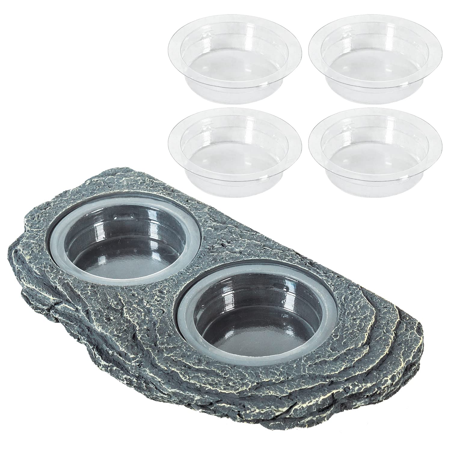 REPTIZOO support d'alimentation magnétique fixant solidement le terrarium pour repas