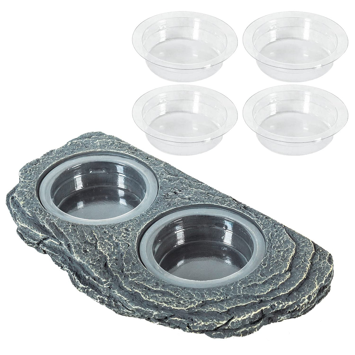 REPTIZOO support d'alimentation magnétique fixant solidement le terrarium pour repas