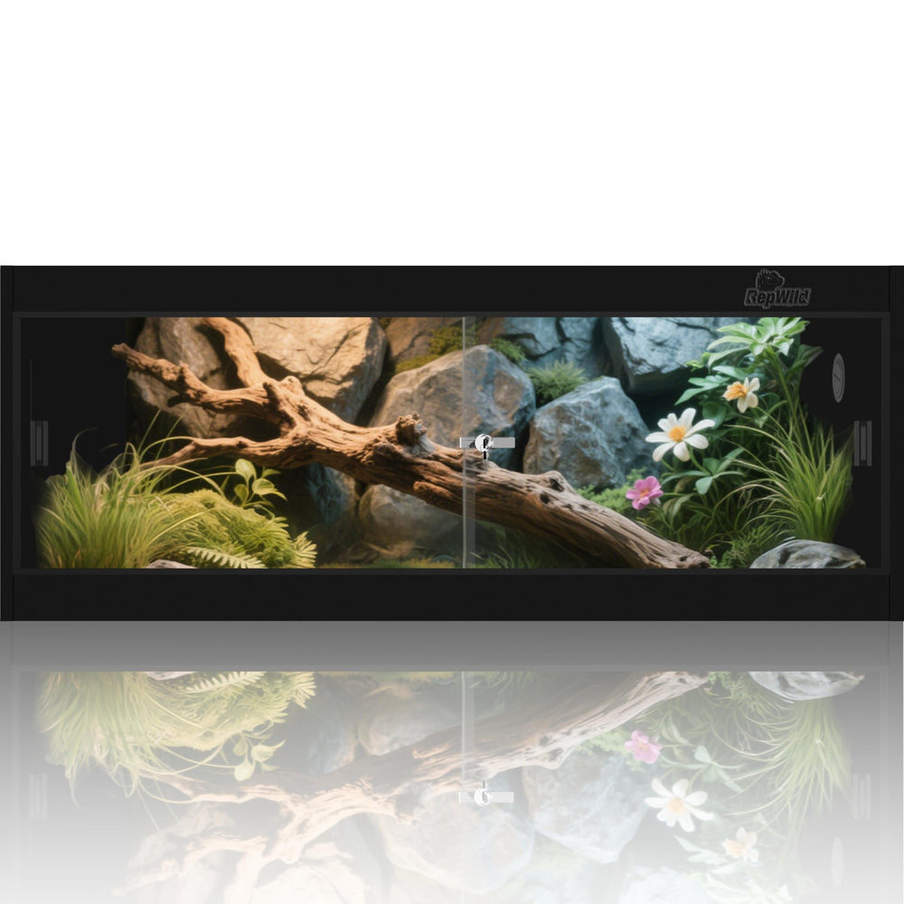 REPWILD Enclos PVC 20 gallons, vue d’ensemble pour habitat spacieux et stable.