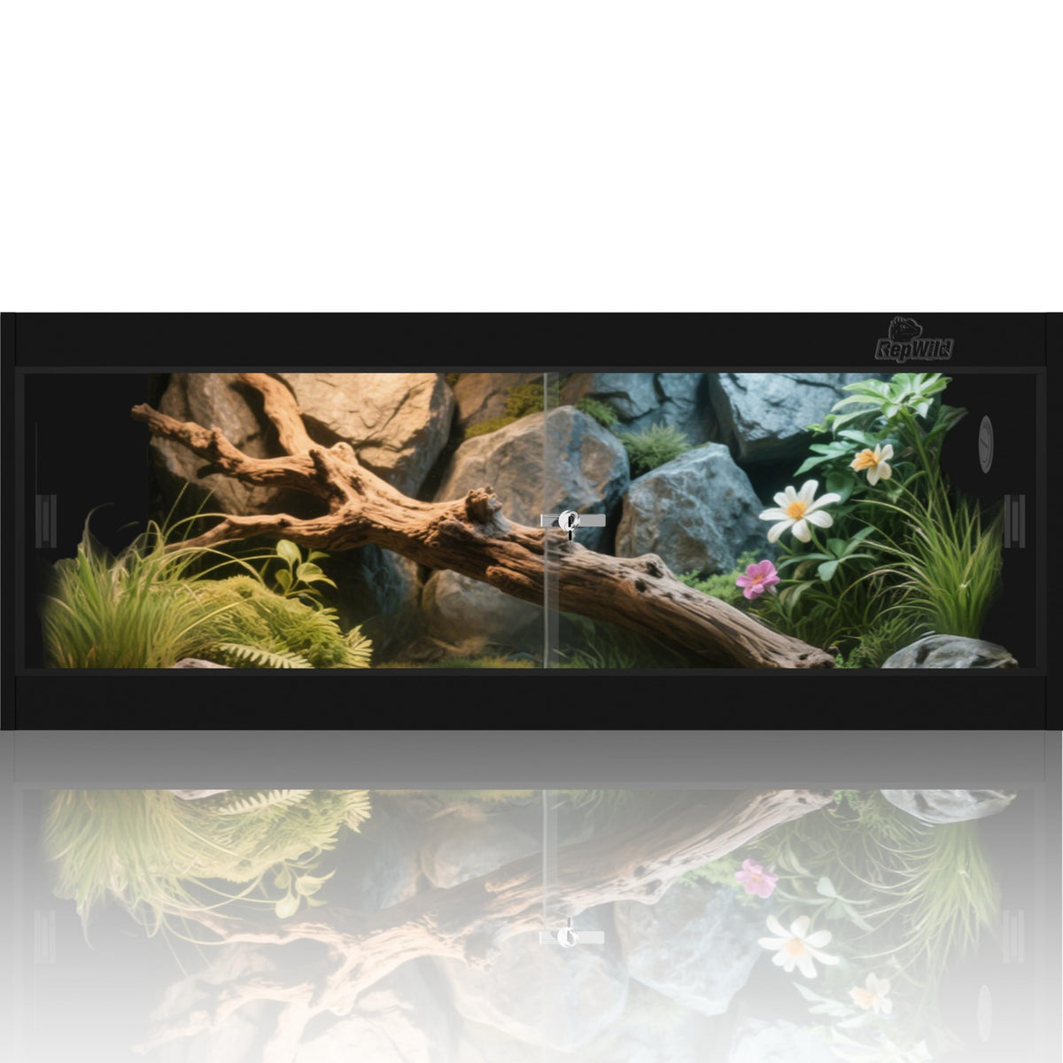 REPWILD Enclos PVC 20 gallons, vue d’ensemble pour habitat spacieux et stable.