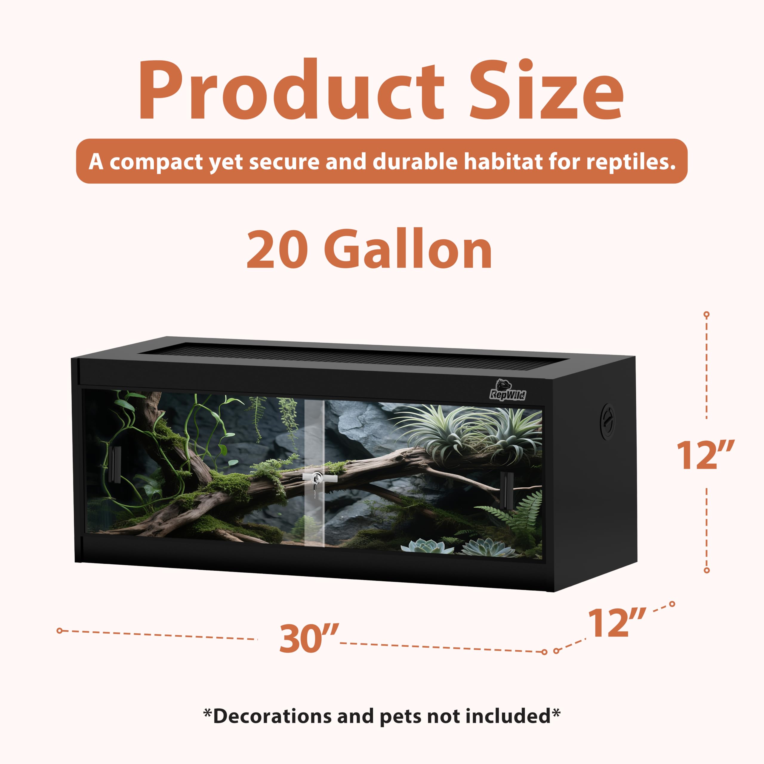 REPWILD Haut maillage ventilation pour circulation d’air et UVB efficace.