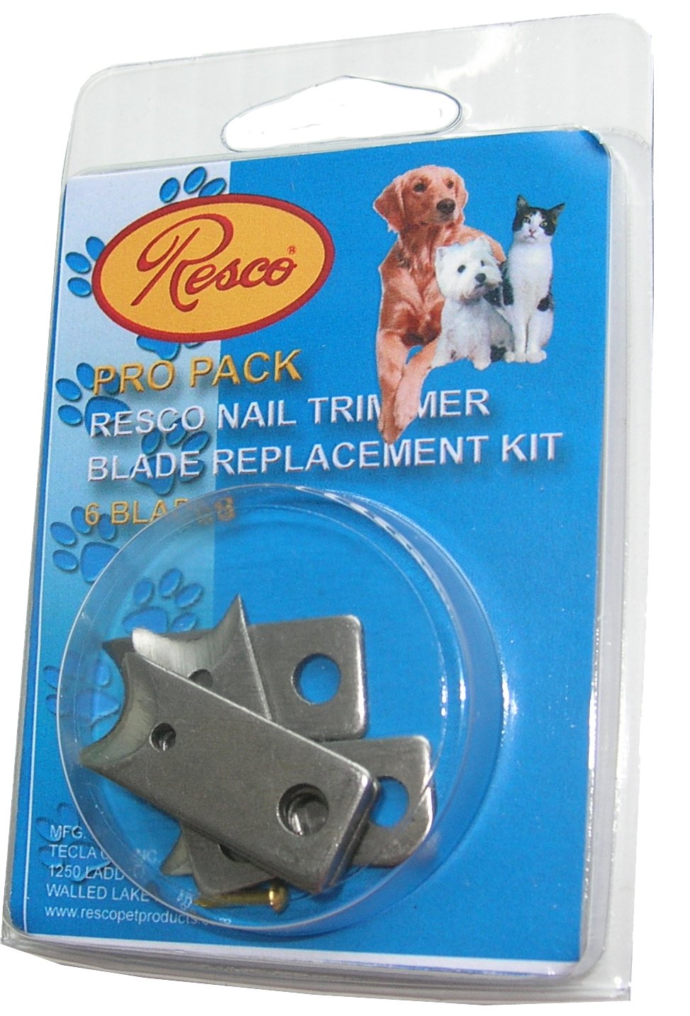 Kit de lames Resco Pro Pack guillotine, affûtage micro pour toilettage précis et régulier