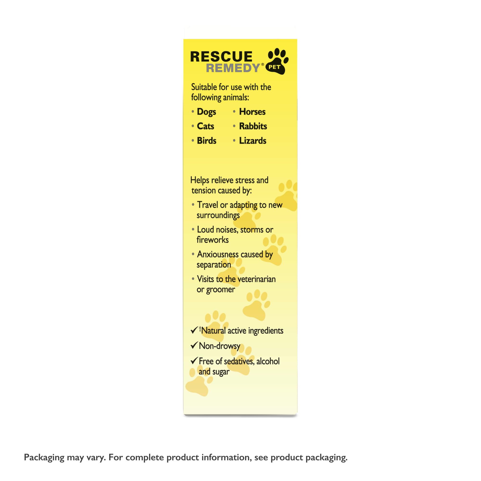 Gouttes RESCUE pour animaux prêtes à mélanger avec nourriture ou friandise.
