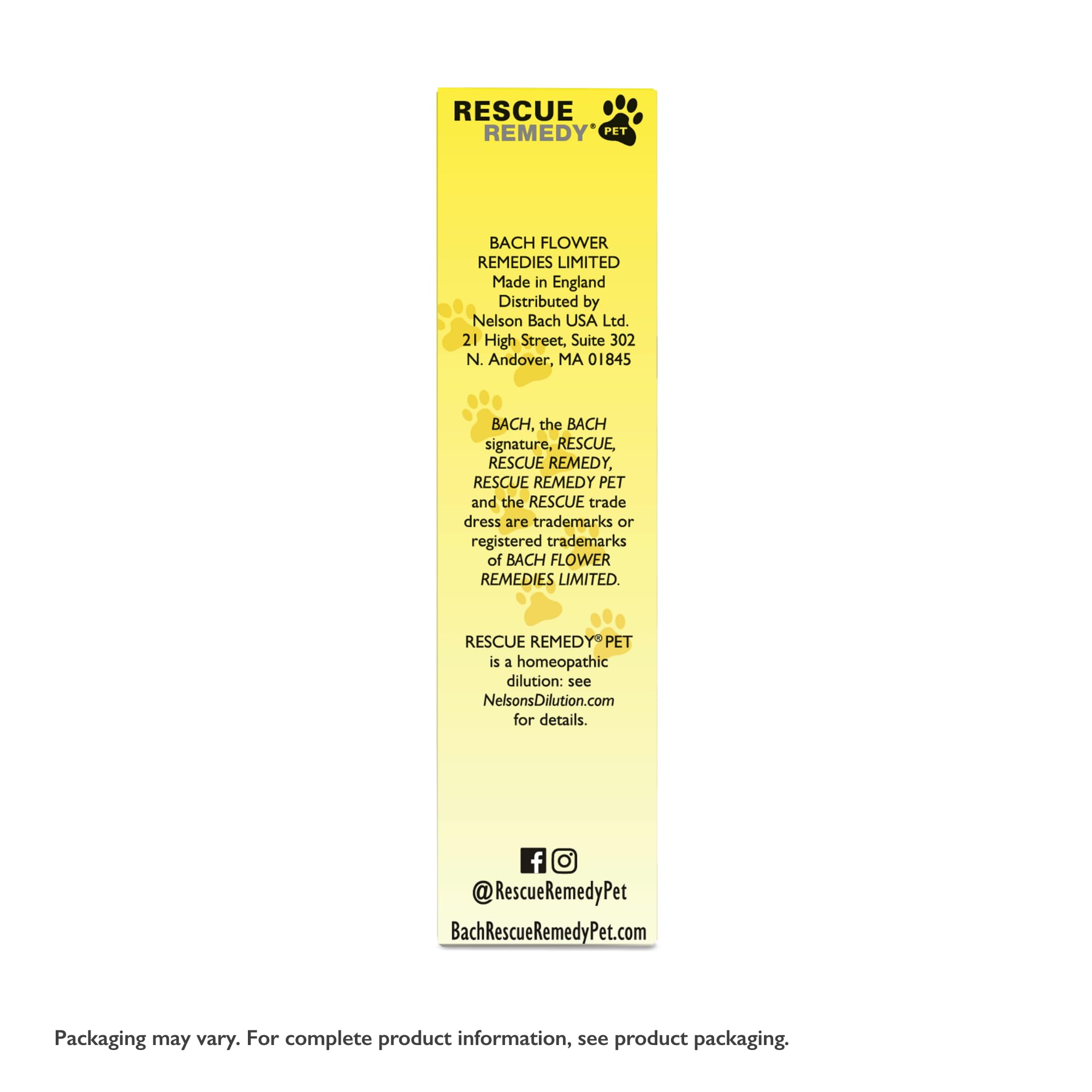 RESCUE Rescue Remedy Pet Dropper – adapté à tous âges et tailles de chiens et chats.