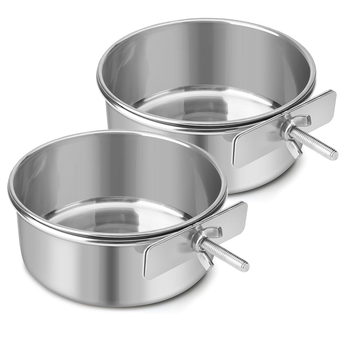 Gamelle Reshiho en acier inoxydable pour chien et chat, durable.