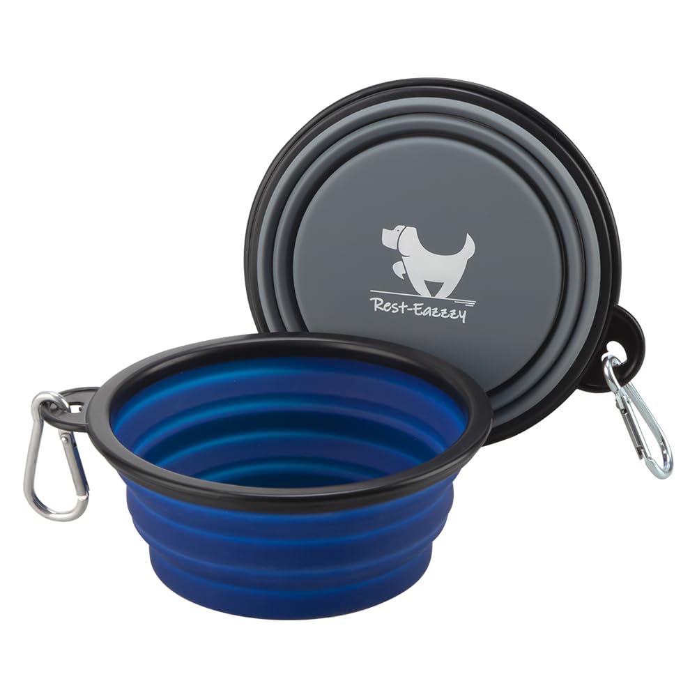 Bol pliable Rest-Eazzzy pour chien en voyage, pratique et facile à ranger.