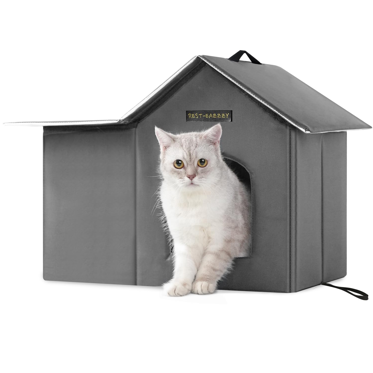 Rest-Eazzzy cabane chat exterieure offre un abri durable et confortable contre le vent.