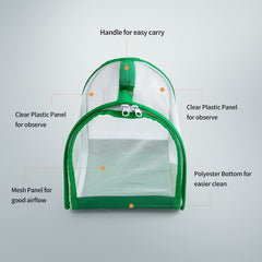 RESTCLOUD Habitat cage insectes maillage fin, confinement sûr pour petites larves.