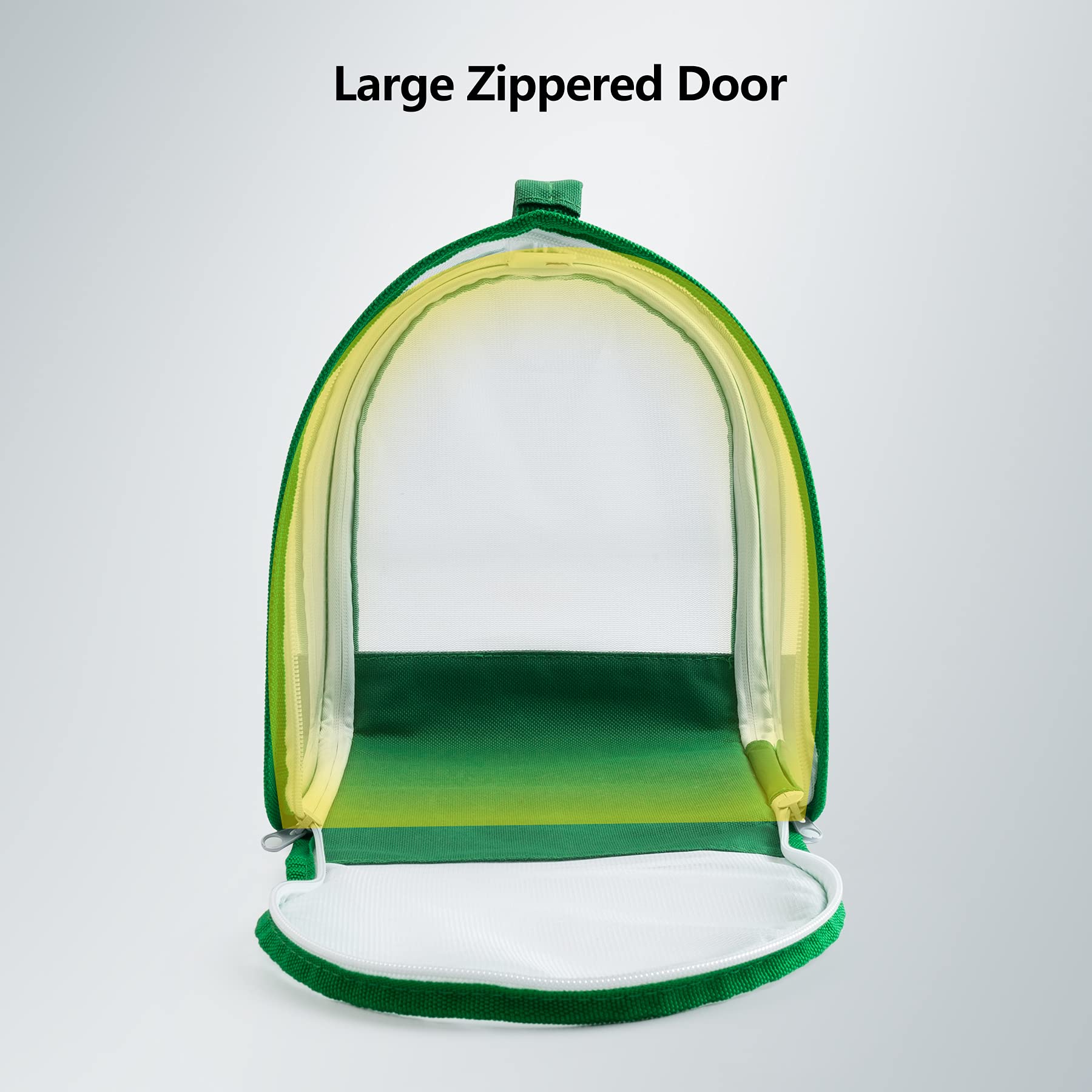 RESTCLOUD Habitat porte zippée grande, accès rapide pour nourrir et inspecter.