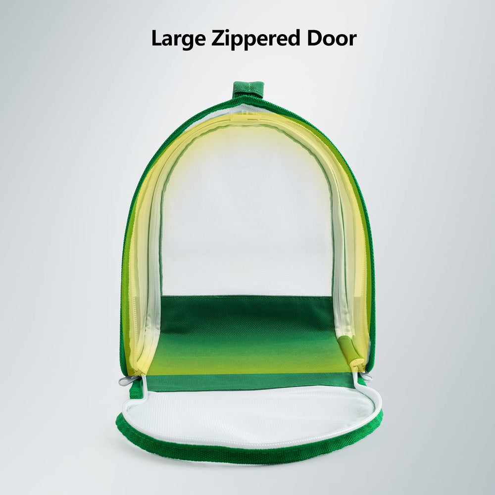 RESTCLOUD Habitat porte zippée grande, accès rapide pour nourrir et inspecter.
