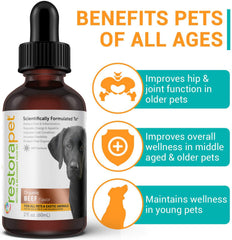 RestoraPet deux bouteilles boeuf – facilité d'utilisation et dosage quotidien.