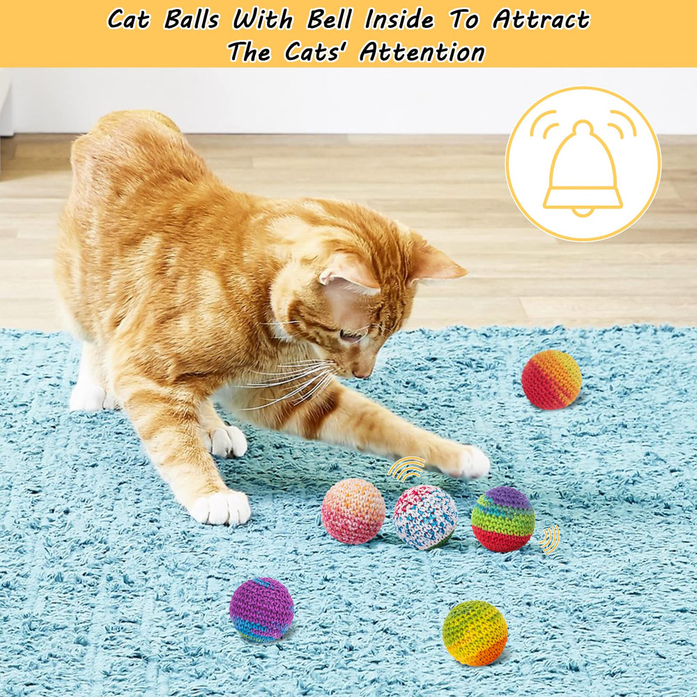 Balle en laine Retro Shaw, couleurs vives pour attirer l’attention des chats.