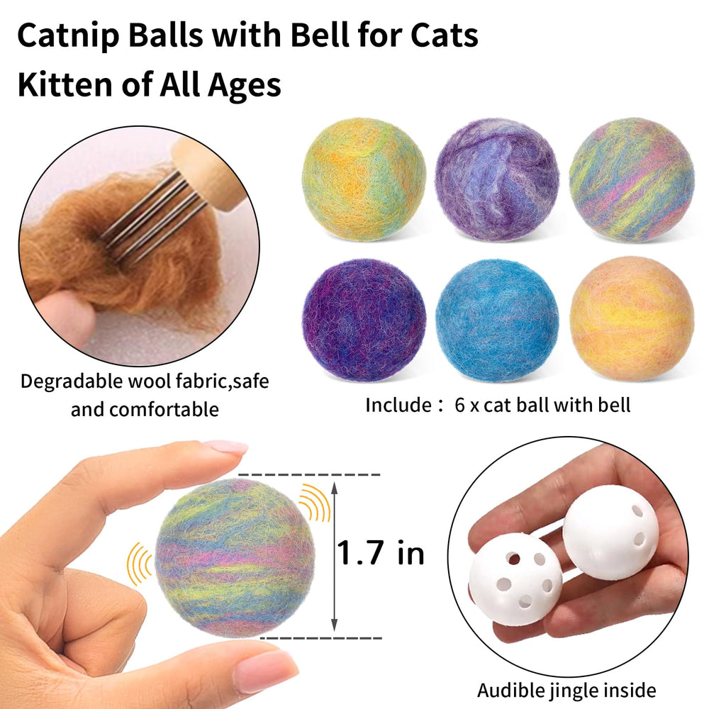 Boules Retro Shaw herbe-a-chat apprentissage cloche interieure : enrichissement mental pendant le jeu