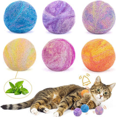 Boules Retro Shaw herbe-a-chat cloche interieure : stimulation naturelle et jeu actif pour chat