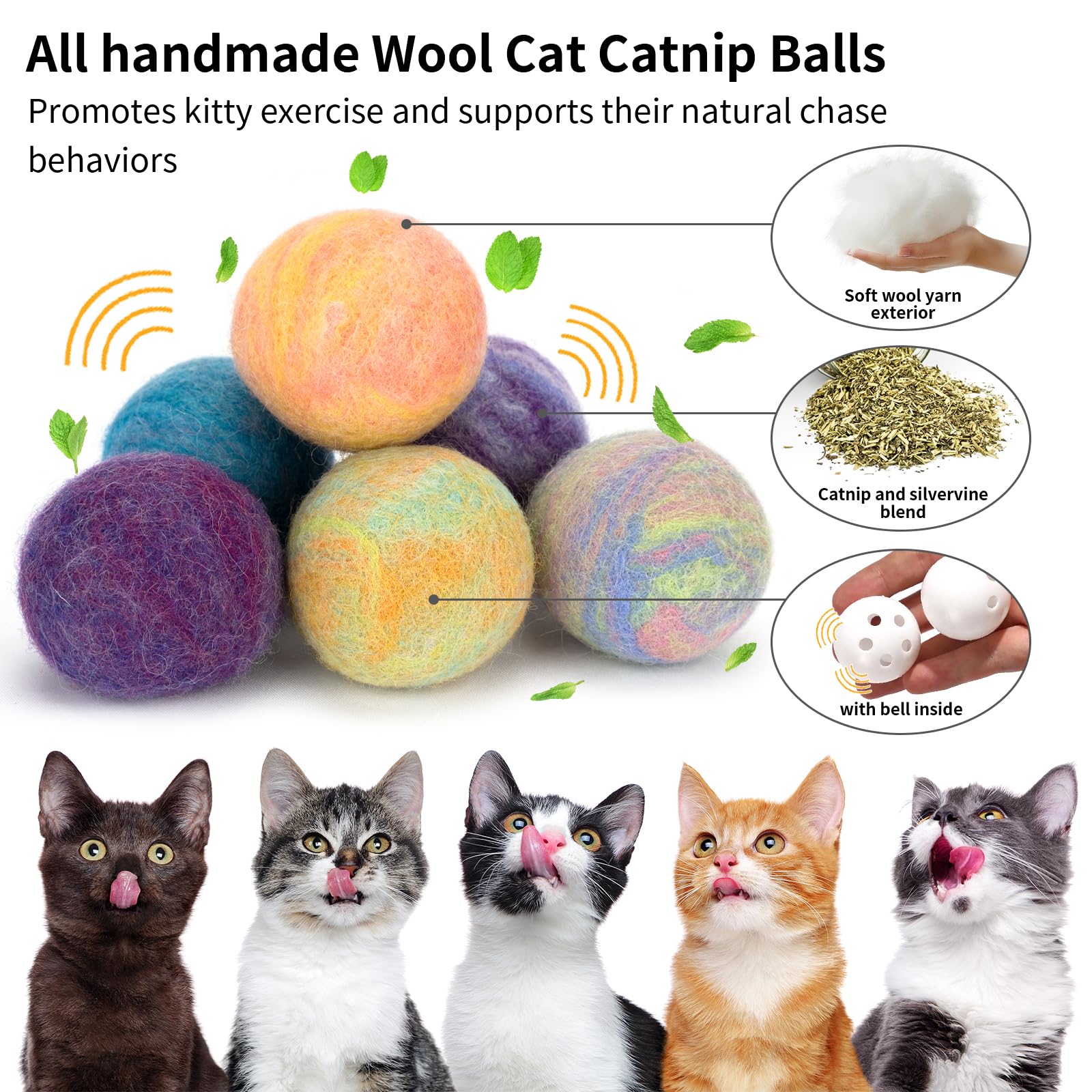 Boules Retro Shaw herbe-a-chat verveine argentee cloche interieure : energie et curiosite quotidiennes