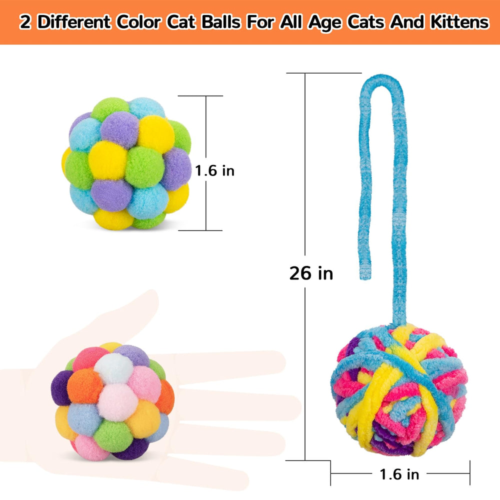 Ensemble de 3 balles avec ficelles Retro Shaw pour jeux variés.