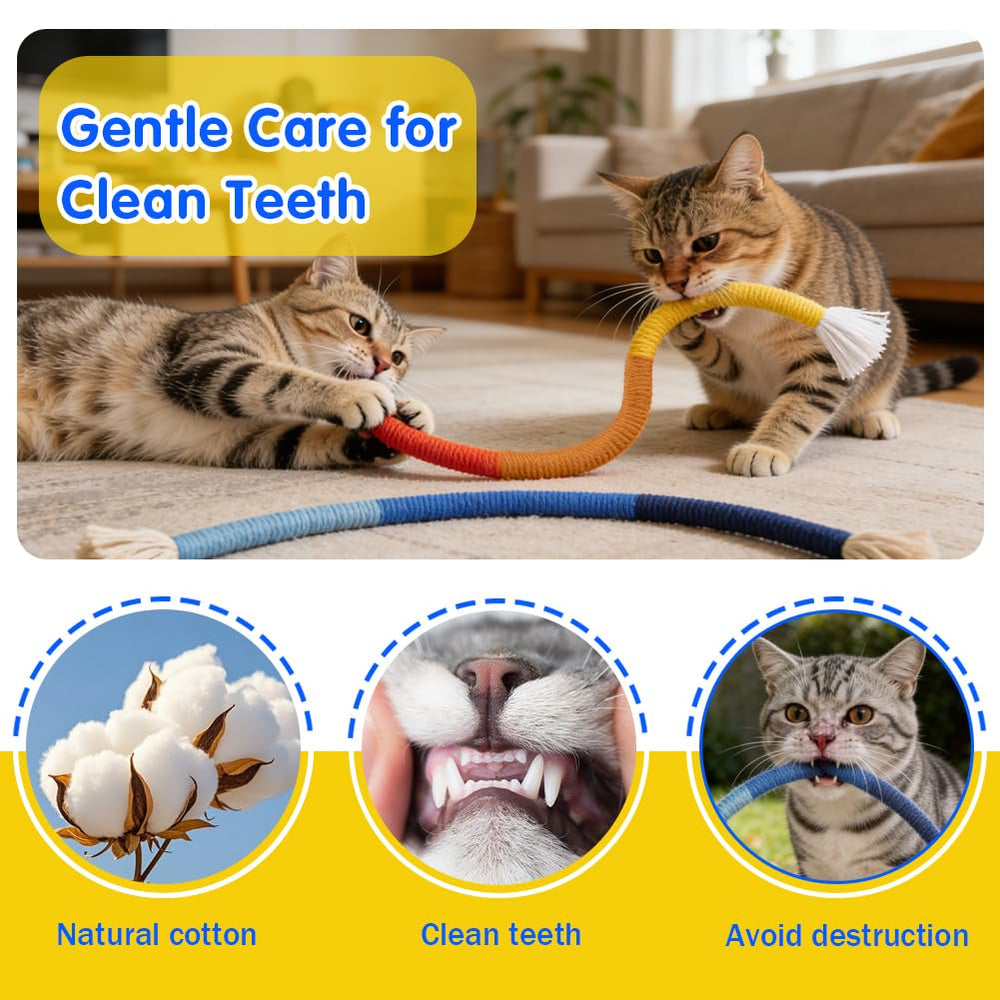 Retro Shaw ensemble 3 couleurs cordes chat, variété durable pour le jeu quotidien