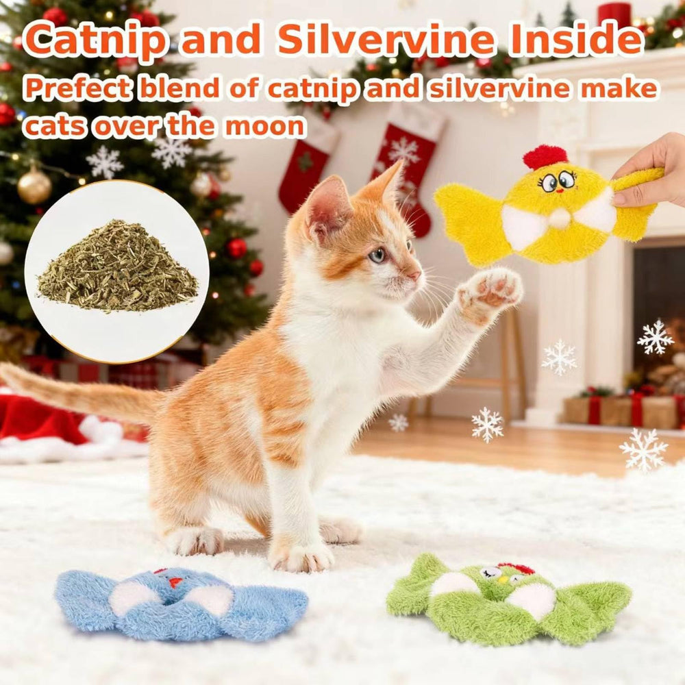 Jouet chat crissant et gazouillis Retro Shaw, sons attractifs