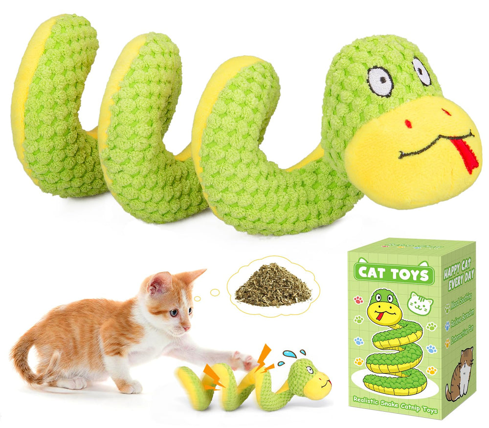 Serpent Retro Shaw grand de 14 pouces, idéal pour l'exercice actif des chats d’intérieur.