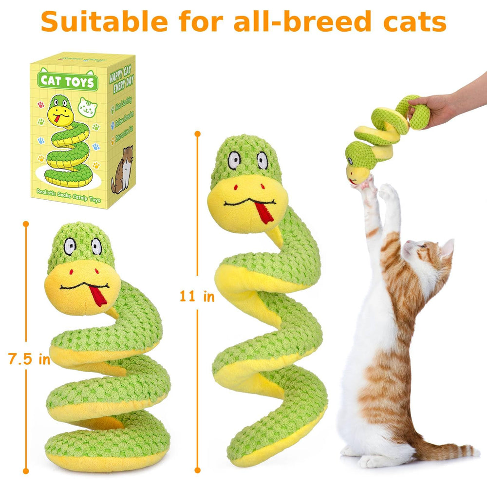 Retro Shaw serpent silvervine et catnip attire les chats.